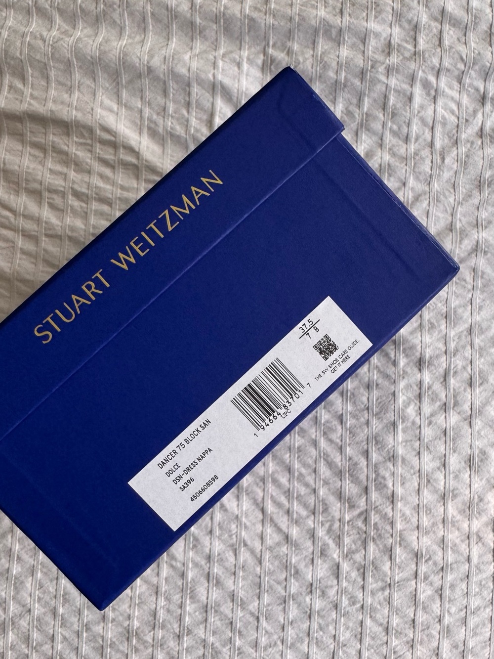 NEW Stuart Weitzman Leather Block Heel Sandals - Picture 3 of 5